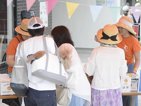 ミオマルシェ / BtoC向け 来場者の事前登録により入場列の緩和